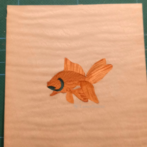 Marquetry goldfish step11 square - LaserSister - KayVincent