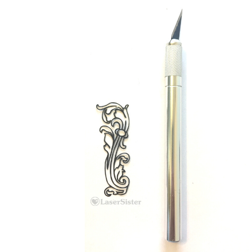 Papercut 530 square with scalpel - LaserSister - KayVincent