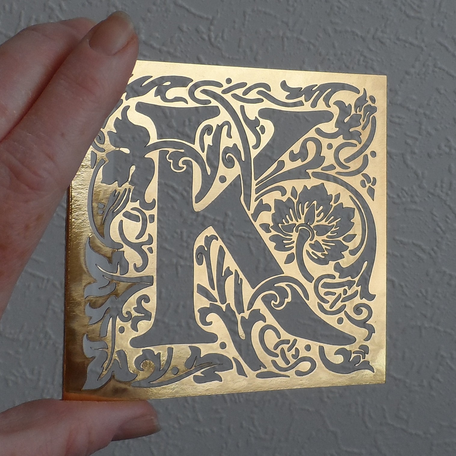 William Morris style cards - Kay Vincent LaserSister