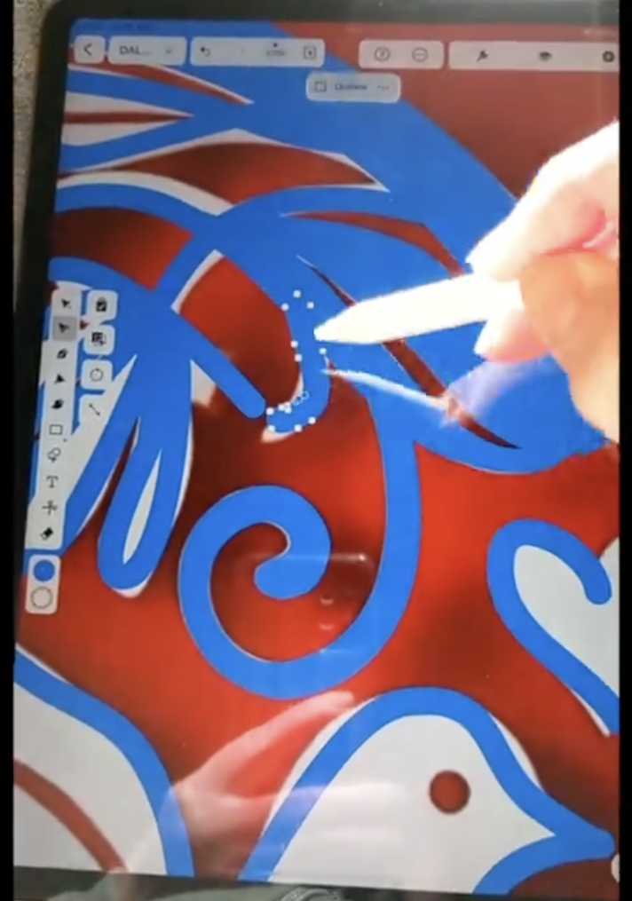 Moving SVG nodes on an iPad screen