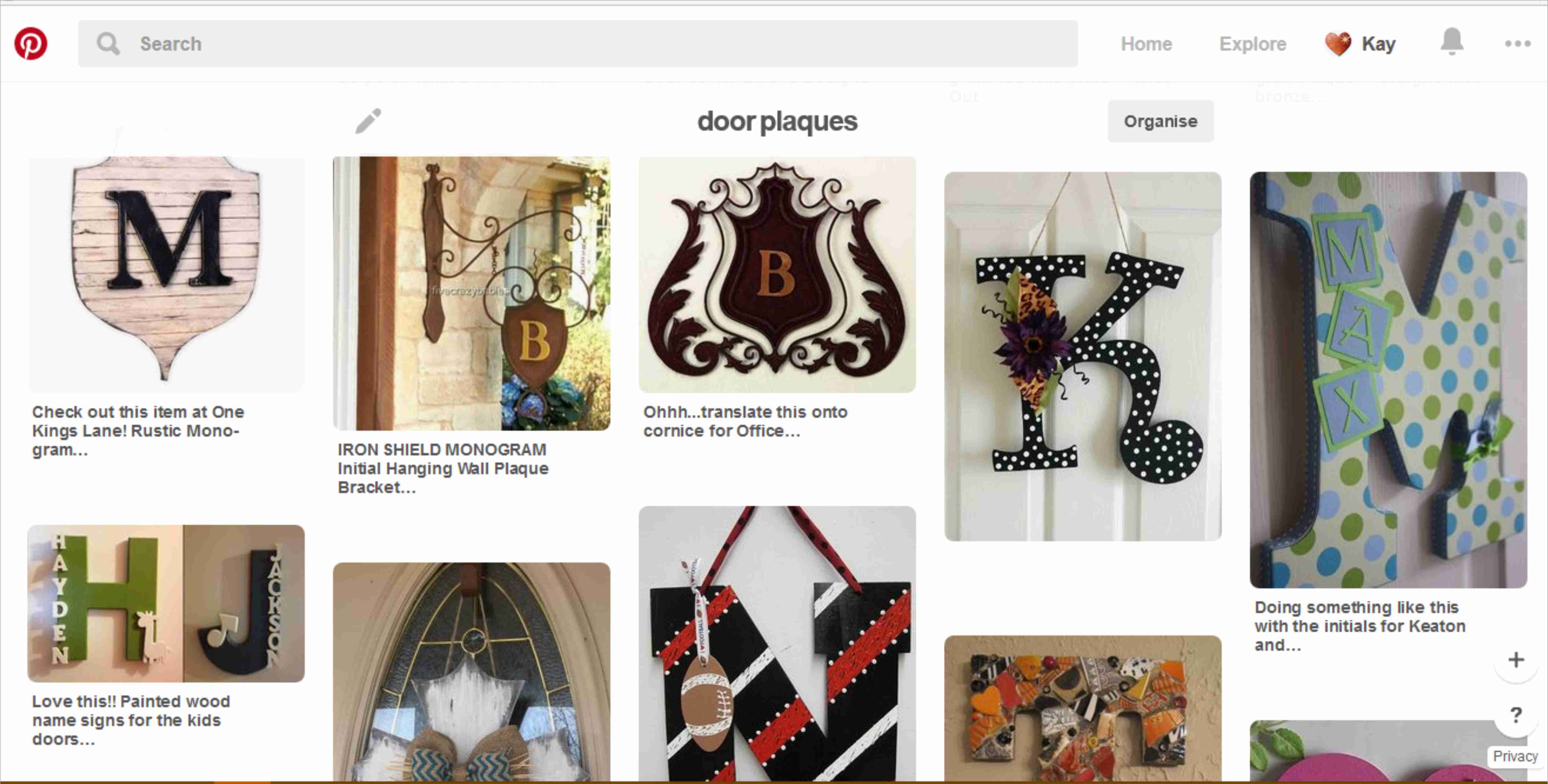 alphabet door plaque pinterest research