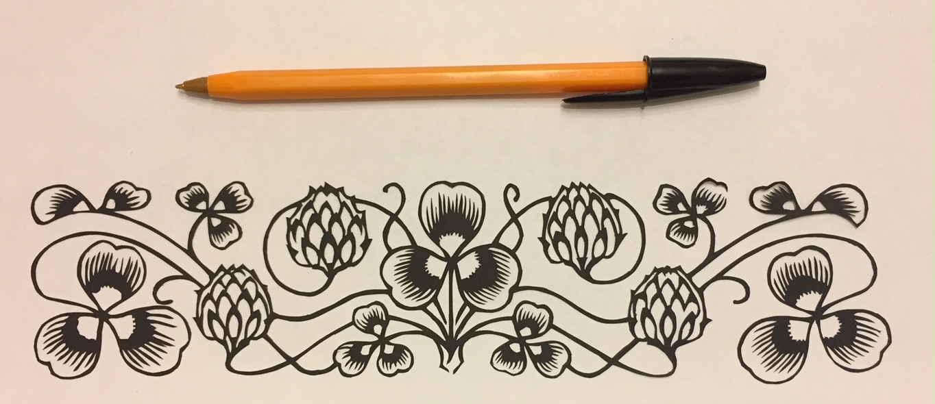 decorative-vector-ornament-002 - Kay Vincent LaserSister - Clover papercut