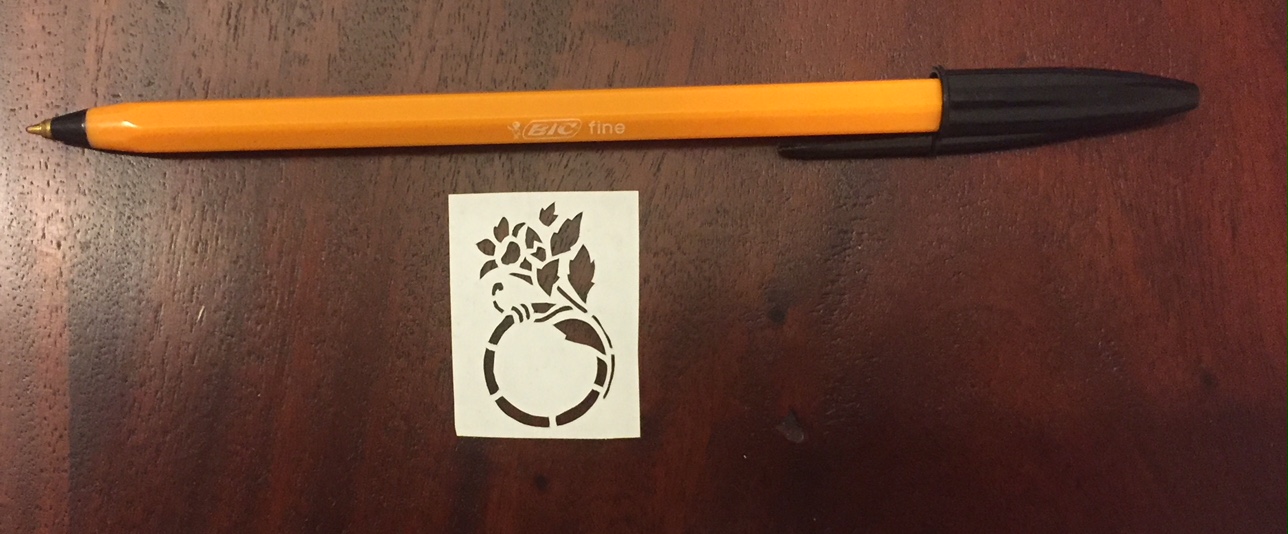 decorative vector ornaments 012 with pen for scale - Kay Vincent LaserSister