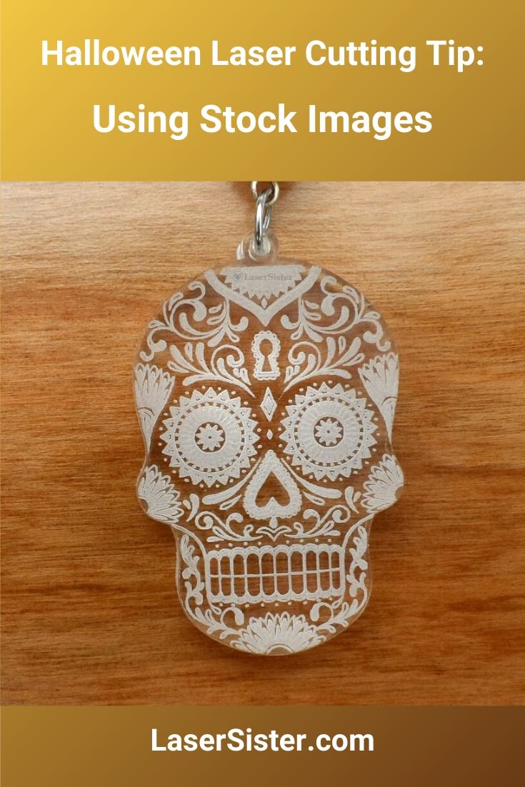 halloween sugar skull necklace - lasersister - Kay Vincent