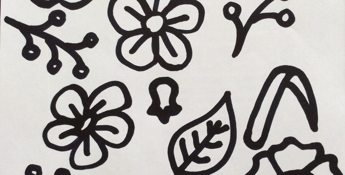 hand-drawn florals for lasercutting - Kay Vincent LaserSister