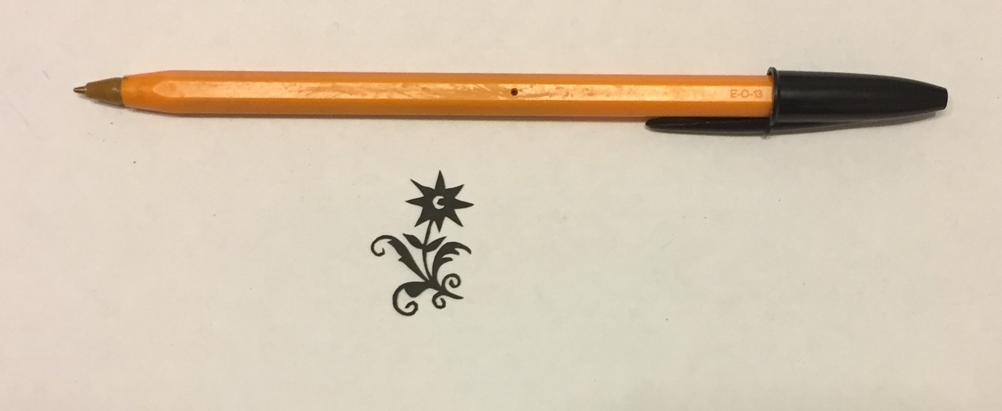 papercut 034 with pen for scale - Kay Vincent LaserSister