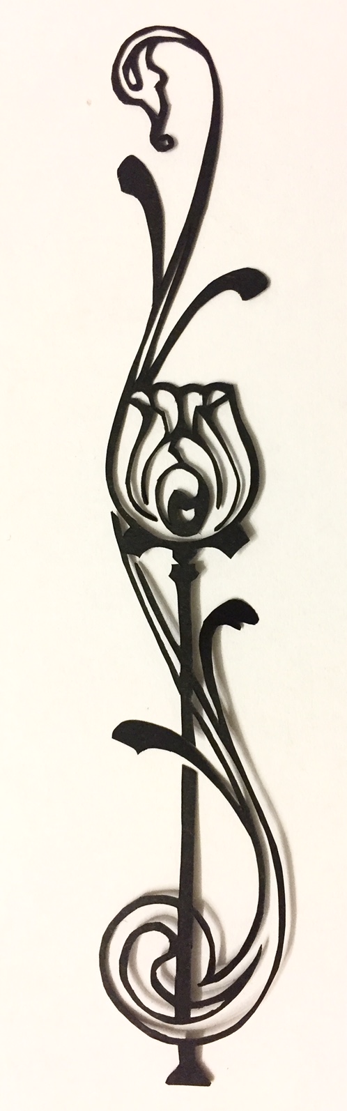 papercut 053 with pen for scale - Kay Vincent - LaserSister