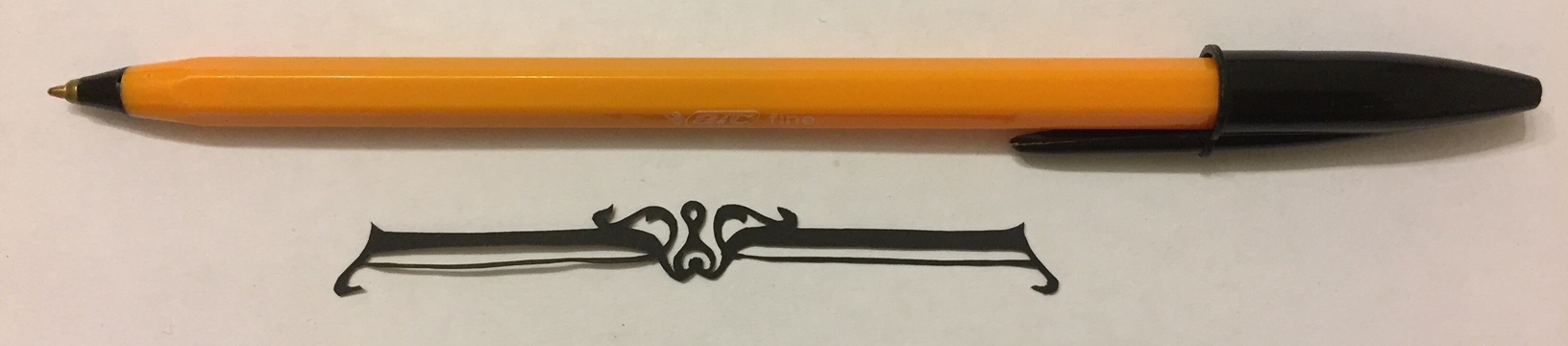 papercut 054 with pen for scale - Kay Vincent - LaserSister