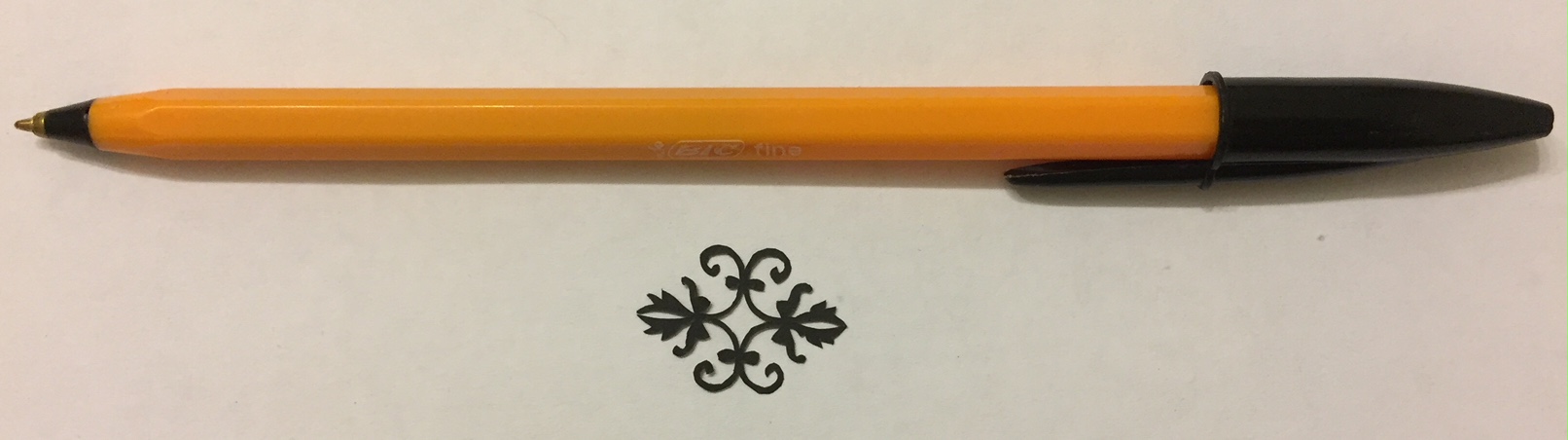 papercut 055 with pen for scale - Kay Vincent - LaserSister