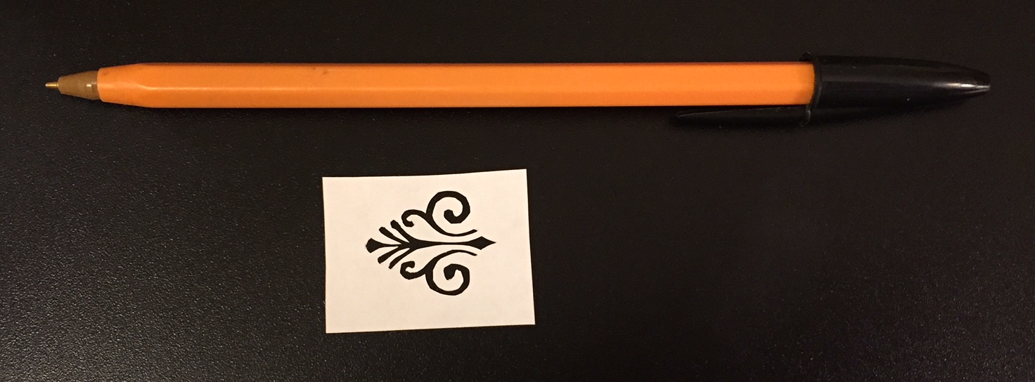 papercut 062 with pen for scale - Kay Vincent - LaserSister