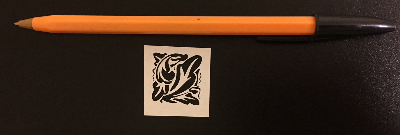 papercut 067 with pen for scale - Kay Vincent - LaserSister