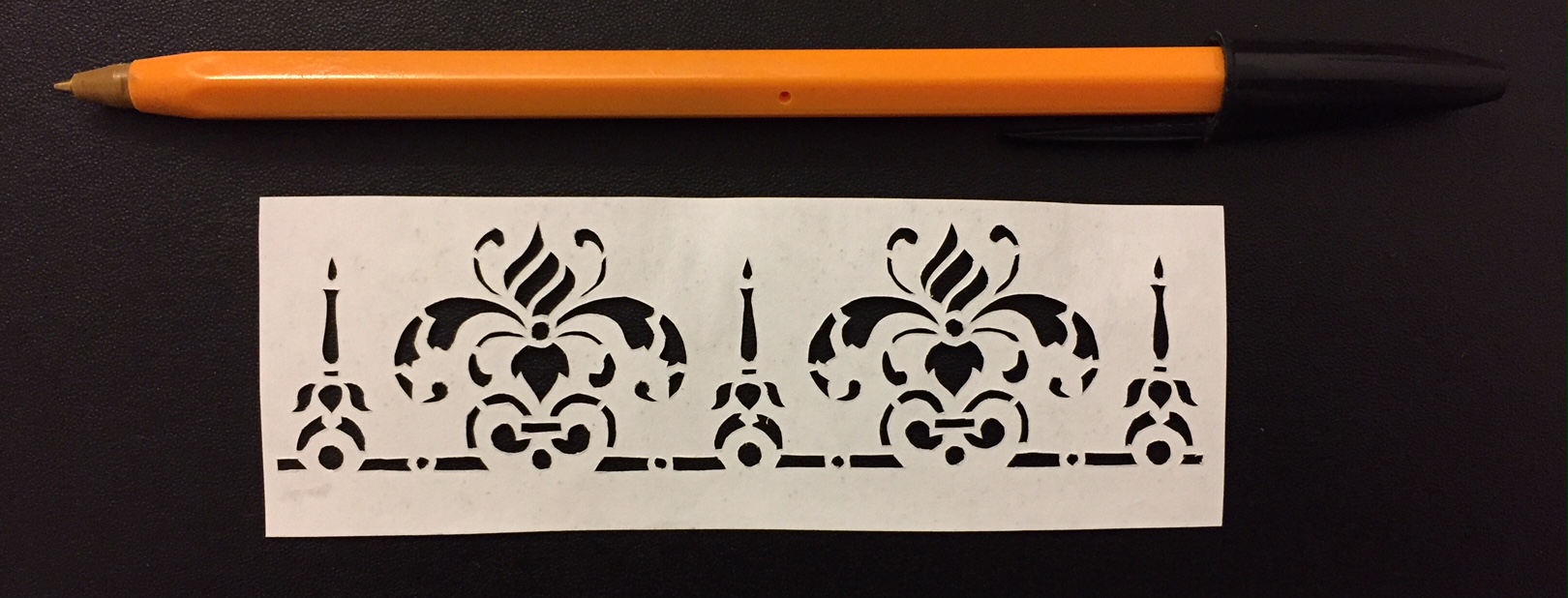 papercut 091 with pen for scale - Kay Vincent - LaserSister