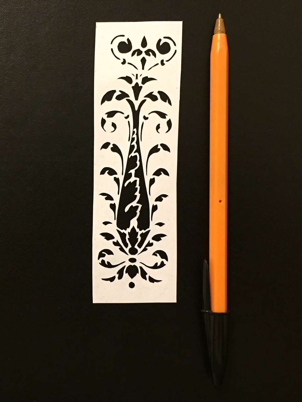 papercut 092 with pen for scale - Kay Vincent - LaserSister