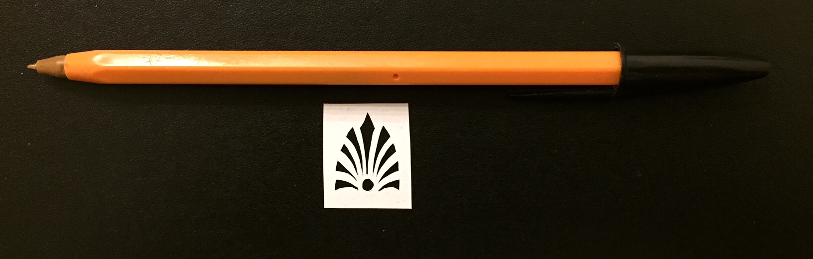 papercut 093 with pen for scale - Kay Vincent - LaserSister