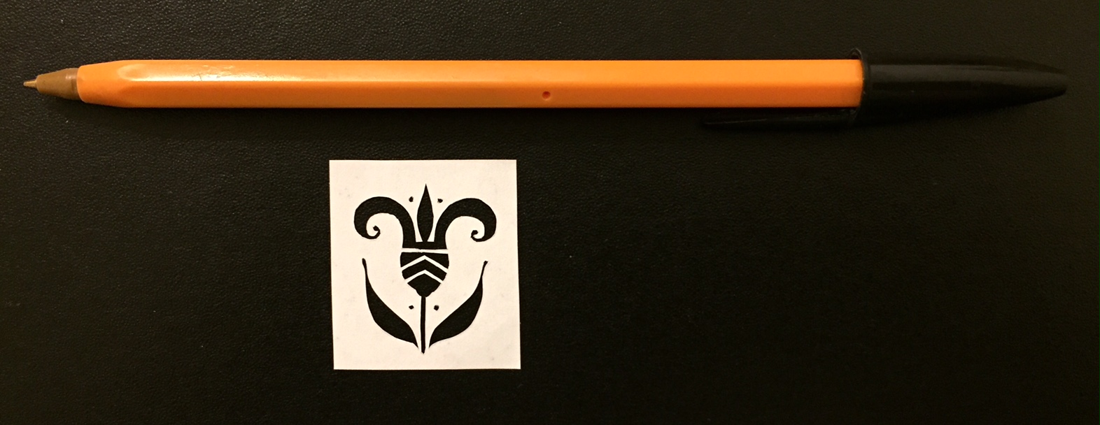 papercut 095 with pen for scale - Kay Vincent - LaserSister