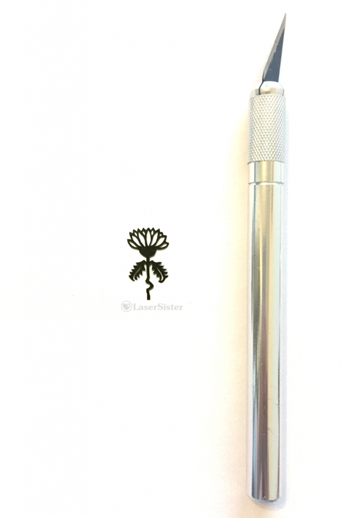 papercut 517 mini flower vertical - LaserSister - KayVincent