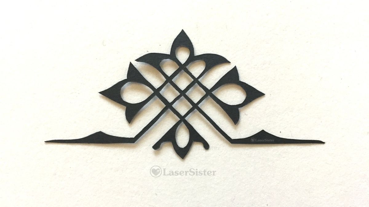 papercut 706 knotwork railing - horizontal - LaserSister - KayVincent