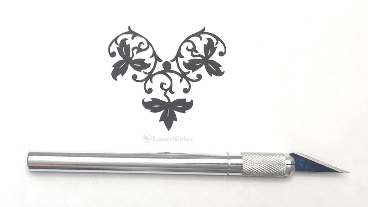 papercut 707 tri-leaf trio - horizontal scalpel - LaserSister - KayVincent