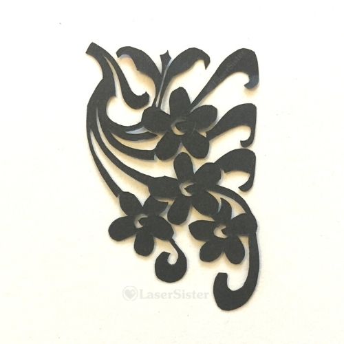 papercut 720 art nouveau corner swag - square - LaserSister - KayVincent