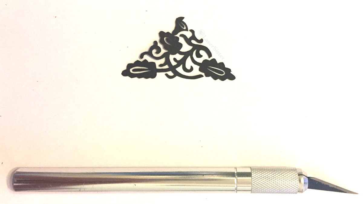 papercut leafy corner sprig 686 square watermarked - LaserSister - KayVincent