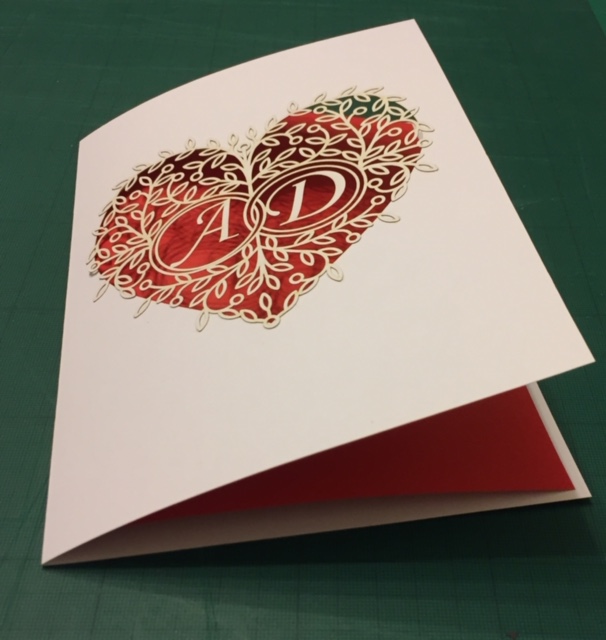 wedding card - andrea and dom - Kay Vincent - LaserSister